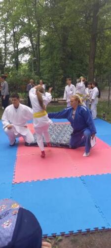 Pokaz Judo Midorino Judo i AZS AWF w przedszkolu 67 20222